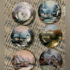 Garden Cottages of England Knowles plate Collection by Thomas Kinkade